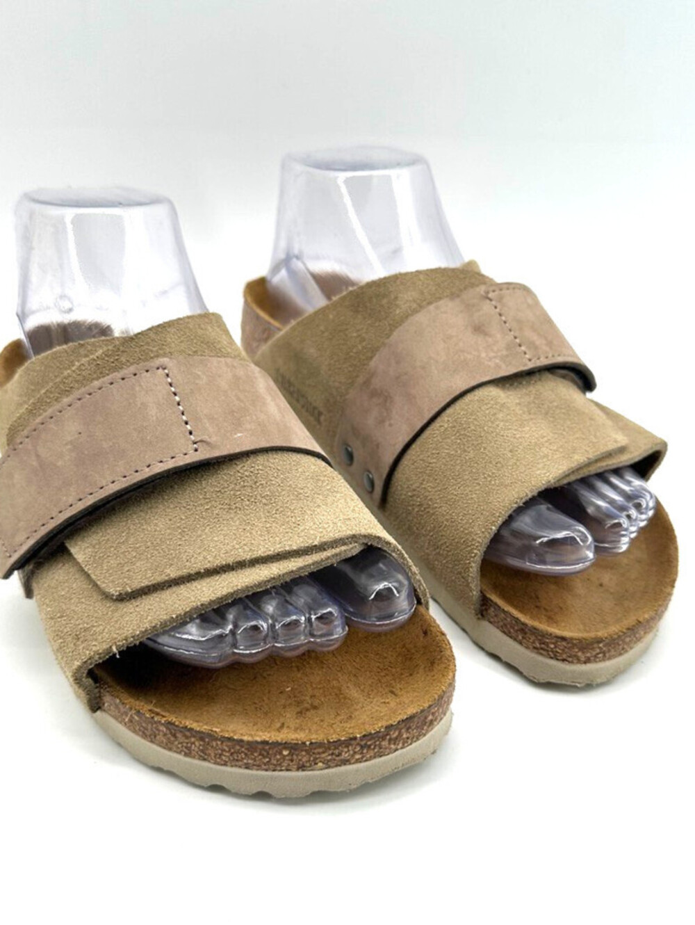 Birkenstock Kyoto Taupe Nubuck-Suede Leather Size 36/230/5